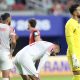 El portero de Jordania, Yazeed Abulaila, y sus compañeros reaccionan durante el partido de la fase de grupos de la Copa Mundial de la FIFA 2026 entre Austria y Jordania, en San Francisco, EE.UU. EFE/EPA/BENJAMIN FANJOY