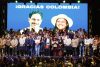 El candidato a la Presidencia de Colombia, el izquierdista Iván Cepeda (c), pronuncia un discurso luego de conocer el conteo preliminar que le da una ventaja al ultraderechista Abelardo de la Espriella en la segunda vuelta, en Bogotá (Colombia). EFE/ Carlos Ortega