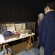 Personas visitan la exposición ‘Cuando España jugó en México’ este miércoles, a la que asistió el presidente de la Real Federación Española de Fútbol (RFEF), Rafael Louzán, en Ciudad de México (México). EFE/ Sáshenka Gutiérrez