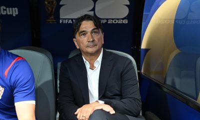 El seleccionador de Croacia, Zlatko Dalic, evaluó este miércoles como "un partido raro" la derrota de su selección ante Inglaterra en Dallas en el comienzo de la andarura de ambos países en el Mundial. EFE/EPA/ALBERT PENA