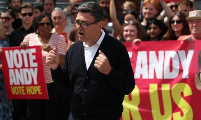 Fotografía del candidato laborista Andy Burnham. (Reino Unido) EFE/Adam Vaughan
