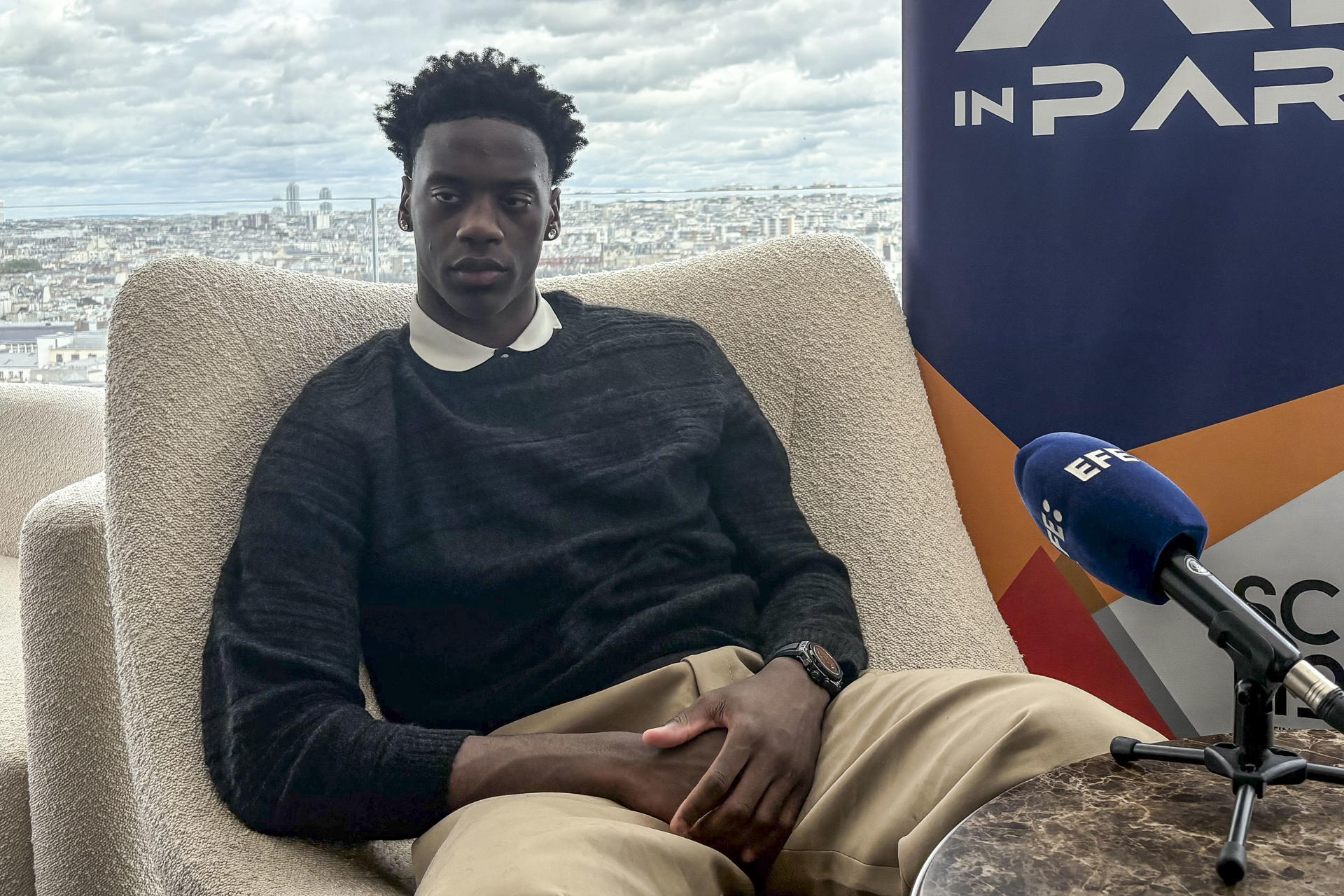 El jugador de baloncesto AJ Dybantsa,en foto de archivo de Pol Lloberas. EFE