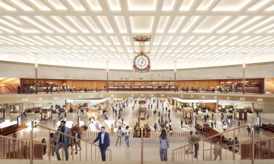 Fotografía cedida por DBOX y PAU que muestra una ilustración conceptual del interior remodelado de la Estación Pennsylvania (Penn Station), en Nueva York (EE.UU.). EFE/ DBOX y PAU /SOLO USO EDITORIAL/ NO VENTAS/ SOLO DISPONIBLE PARA ILUSTRAR LA NOTICIA QUE ACOMPAÑA (CRÉDITO OBLIGATORIO)