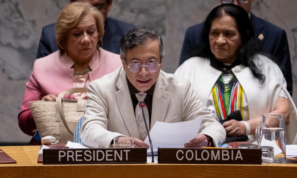 Fotografía cedida del presidente de Colombia, Gustavo Petro EFE/ Manuel Elías/ ONU
