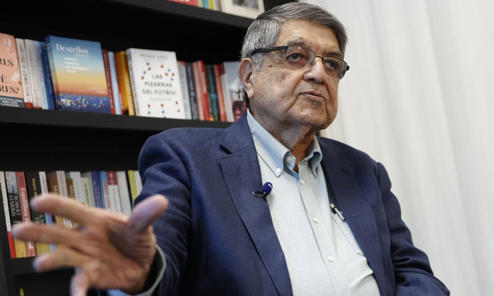 Sergio Ramírez, en una entrevista con EFE en Madrid al hilo de su nueva novela 'La madición de Ramfis', editada por Alfaguara. EFE/Chema Moya