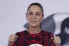 La presidenta de México, Claudia Sheinbaum, habla este miércoles, durante una rueda de prensa en Palacio Nacional de la Ciudad de México (México). EFE/Sáshenka Gutiérrez
