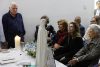Miguel Uribe Londoño (i), y María Carolina Hoyos Turbay (2-d) participan este domingo, en la conmemoración del primer aniversario del atentado contra Miguel Uribe Turbay en Bogotá (Colombia). EFE/ Mauricio Dueñas Castañeda