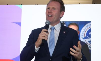 El director del Grupo de Trabajo de la Casa Blanca para la Copa Mundial de la FIFA 2026, Andrew Giuliani, habla durante un evento en Washington (Estados Unidos). Imagen de archivo. EFE/ Octavio Guzman