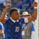 Kylian Mbappe celebra un a Senegal en el estadio MetLife de Nueva Jersey (Estados Unidos). EFE/ Ángel Colmenares