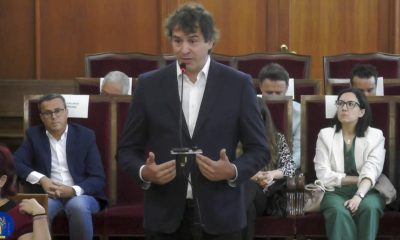 El músico David Sánchez, hermano del presidente del Gobierno español, declara en el juicio por sospechas de irregularidades en la adjudicación de un puesto de trabajo público. EFE/Captura señal de la Audiencia Provincial de Badajoz/SOLO USO EDITORIAL/SOLO DISPONIBLE PARA ILUSTRAR LA NOTICIA QUE ACOMPAÑA (CRÉDITO OBLIGATORIO)/ MEJOR CALIDAD DISPONIBLE