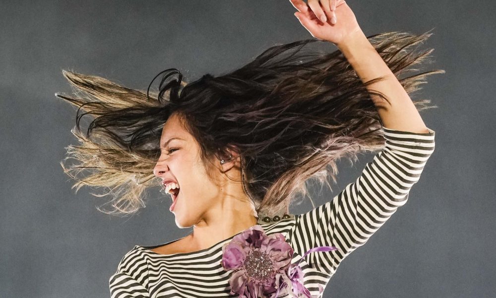 La cantante estadounidense Olivia Rodrigo durante el concierto que ofrece en la tercera jornada del festival Primavera Sound, este sábado en Barcelona. EFE/Enric Fontcuberta.