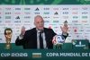 El presidente de la FIFA, Gianni Infantino, habla durante una rueda de prensa este miércoles, en Ciudad de México (México). EFE/ Isaac Esquivel