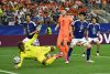 El portero Zion Suzuki, de Japón (i), en acción durante el partido de la Copa Mundial 2026 frente a Países Bajos, en Dallas, Texas, EE. UU. este el 14 de junio.