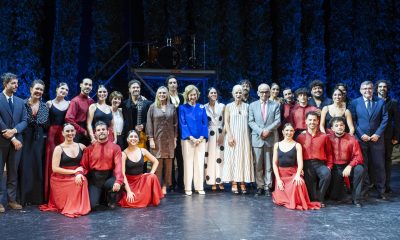 La reina Sofía presidió este sábado por la noche la gala benéfica del Ballet Flamenco de Andalucía con el espectáculo 'Flamenco Patrimonio', en lo que supone el arranque de la programación de danza de la 75 edición del Festival Internacional de Música y Danza de Granada. EFE/ Miguel A. Molina