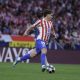 El delantero del Atlético de Madrid, Julián Álvarez, en el estadio Metropolitano, en Madrid en foto de archivo de Juanjo Martín. EFE
