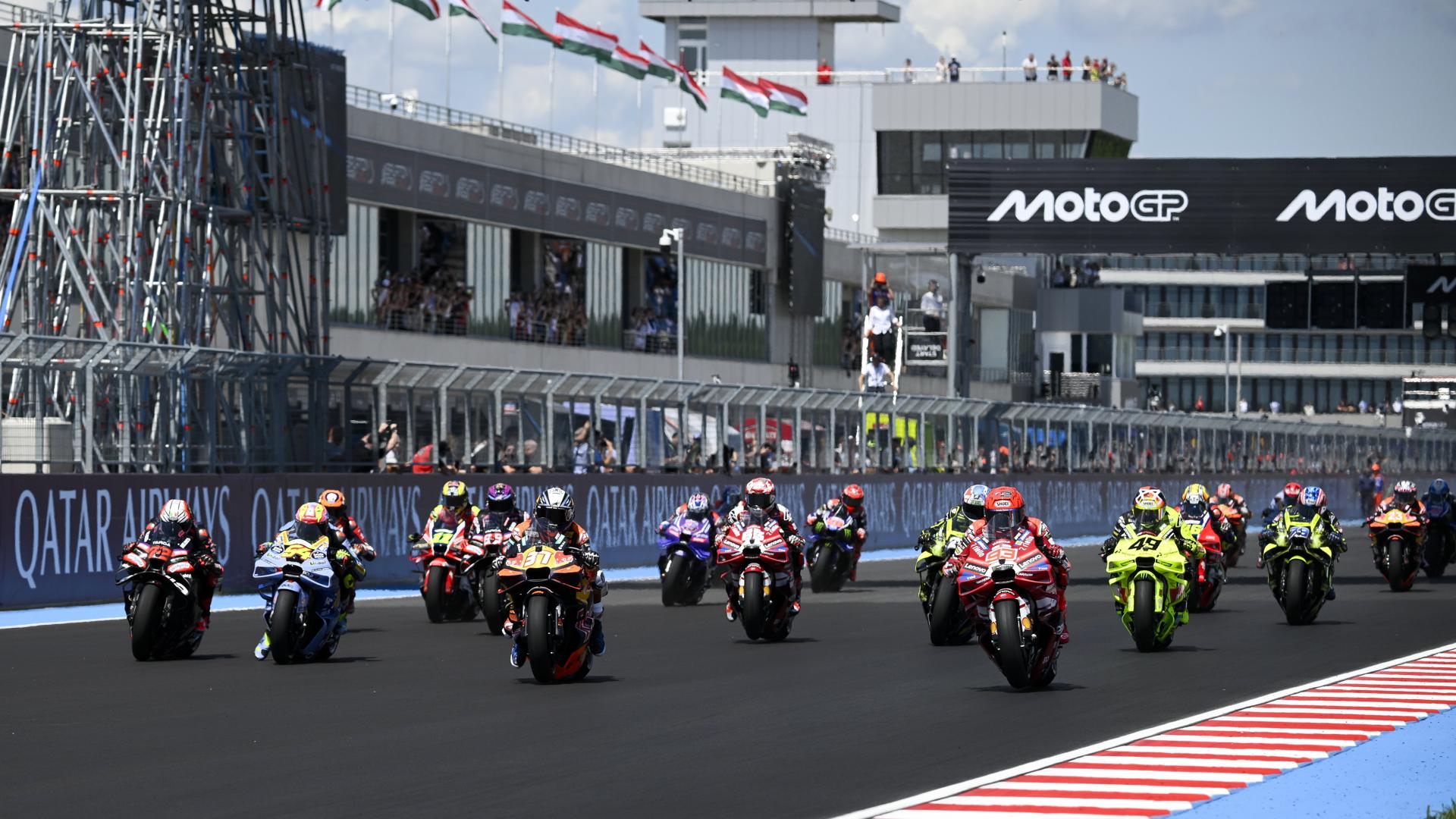 El español Marc Márquez (93), durante la disputa de la prueba de MotoGP del Gran Premio de Hungría, este domingo en el circuito de Balaton Park. EFE/Boglarka Bodnar *Prohibido su uso en Hungría*