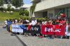 Vista de la despedida de la selección de fútbol de Portugal en su ciudad deportiva, desde donde marchan este viernes a Estados Unidos para disputar el Mundial, este viernes en la Cidade do Futebol (Oeiras).-EFE/ Blas Díaz
