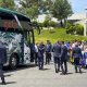 Vista de la despedida de la selección de fútbol de Portugal en su ciudad deportiva, desde donde marchan este viernes a Estados Unidos para disputar el Mundial, este viernes en la Cidade do Futebol (Oeiras).-EFE/ Blas Díaz