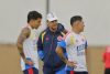 El seleccionador de Colombia Néstor Lorenzo durante el entrenamiento que el combinado colombiano ha realizado en la Academia Atlas este domingo en Guadalajara, Jalisco (México). EFE/ Francisco Guasco