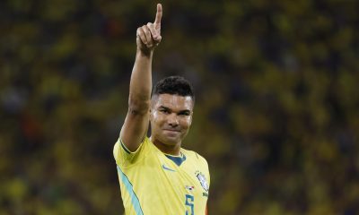 El mediocentro brasileño Casemiro admitió este domingo que la selección de su país pasó algunas dificultades en el partido amistoso contra la de Panamá, a pesar de la goleada por 6-2 obtenida en el estadio Maracaná de Río de Janeiro. EFE/ Antonio Lacerda