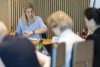La presidenta del Comité Olímpico Internacional (COI), Kirsty Coventry, durante una reunión del Comité Ejecutivo este lunes en Lausana (Suiza). EFE/ CYRIL ZINGARO
