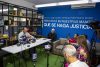 Gabriel José Quero Navas, hermano de Víctor Quero Navas, habla durante una rueda de prensa este miércoles, en la sede de la ONG Foro Penal en Caracas (Venezuela). EFE/ Miguel Gutiérrez
