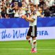 Joshua Kimmich de Alemania reacciona tras el partido de la fase de grupos de la Copa Mundial de la FIFA 2026. EFE/EPA/SAM WASSON