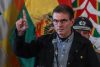 El presidente de Bolivia, Rodrigo Paz, fue captado este 3 de junio, durante un acto público en el Palacio de Gobierno, en La Paz (Bolivia). EFE/Gabriel Márquez
