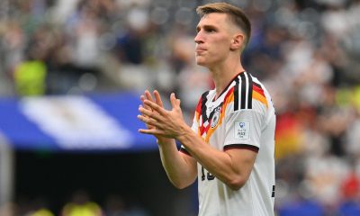 Nico Schlotterbeck de Alemania reacciona tras el partido de la fase de grupos de la Copa Mundial de la FIFA 2026. EFE/EPA/SAM WASSON