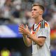 Nico Schlotterbeck de Alemania reacciona tras el partido de la fase de grupos de la Copa Mundial de la FIFA 2026. EFE/EPA/SAM WASSON