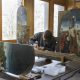 - La restauración del Tríptico del Descendimiento de la Cruz: limpieza del pegamento de la junta. El "Tríptico del Descendimiento de la Cruz", obra del pintor de la escuela primitiva flamenca Dieric Bouts, será devuelto en los próximos días a la Catedral de Granada después de una restauración de tres años en Bélgica que ha servido para devolverle su aspecto original. Por primera vez en más de cinco siglos, en junio de 2023, el cuadro abandonó la Capilla Real del templo granadino y puso rumbo a Bruselas, donde la Unidad de Imagen Científica del Real Instituto de Patrimonio Cultural belga (KIK-IRPA) le realizó un examen preliminar, según explicó a EFE este centro. EFE/ © CC-BY KIK-IRPA, Bruselas SOLO USO EDITORIAL SOLO DISPONIBLE PARA ILUSTRAR LA NOTICIA QUE ACOMPAÑA (CRÉDITO OBLIGATORIO)