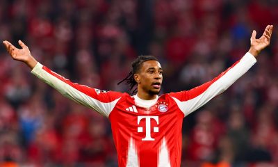 Fotografía de Anna Szilagyi, en la que puede verse en una imagen de archivo del pasado 15 de abril al futbolista del Bayern Múnich Michael Olise, que debutará en el Mundial con Francia. EFE