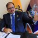 Fotografía de archivo del ministro del Interior de Ecuador, John Reimberg, durante una entrevista con EFE, en Quito (Ecuador). EFE/José Jácome