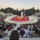 Vista general del el teatro griego de Siracusa, durante la adaptación de la obra dramatúrgica los ‘Persas’, de Esquilo, dirigida por el español Àlex Ollé, en Sicilia (Italia). EFE/Gonzalo Sánchez