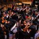Integrantes de La Orquesta de Cámara Simón Bolívar participan en un homenaje al poeta y dramaturgo español Federico García Lorca con el espectáculo poético-musical 'Lorca como tú quieras', este sábado en Caracas (Venezuela). EFE/ Ronald Peña R
