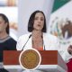 La secretaria de Energía, Luz Elena González, habla durante una rueda de prens en Palacio Nacional de Ciudad de México (México). Imagen de archivo. EFE/ Isaac Esquivel