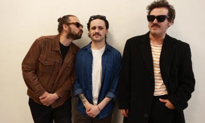 Integrantes del grupo mexicano de rock Enjambre posan al final de una rueda de prensa este lunes, en el estadio GNP en Ciudad de México (México). EFE/ Mario Guzmán