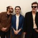 Integrantes del grupo mexicano de rock Enjambre posan al final de una rueda de prensa este lunes, en el estadio GNP en Ciudad de México (México). EFE/ Mario Guzmán